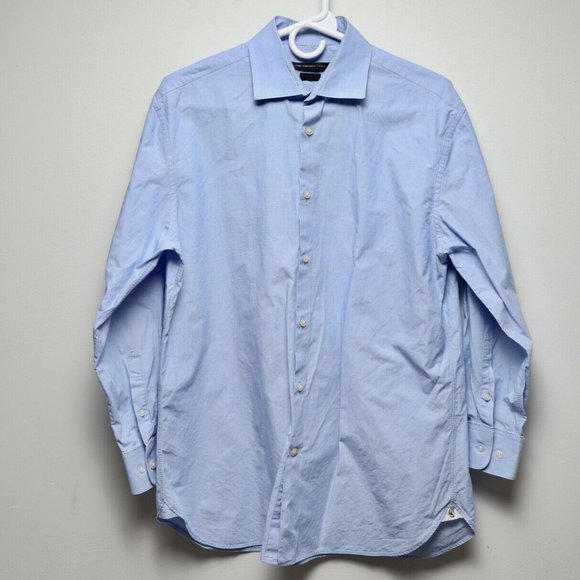 JOHN VARVATOS SLIM FIT BUTTON FRONT SHIRT 16 32/33 - Picture 1 of 5